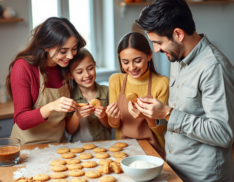 Romantic anniversary cake with roses and heart
